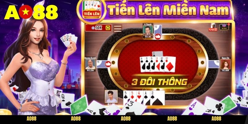 Trải nghiệm đánh bài đối kháng tiến lên miền Nam AO88